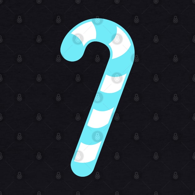 AQUA CANDY CANE - CUTE CHRISTMAS DESIGN by iskybibblle